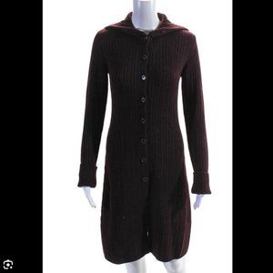 Elie Tahari Womens Wool Purple Sweater Dress XS/0